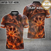 Maxcorners Darts Thunder Titan Multicolor Customized Name, Team Name 3D Shirt (4 Colors)