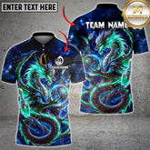 Maxcorners Bowling Cosmic Fire Dragon Multicolor Customized Name, Team Name 3D Shirts