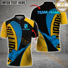 Maxcorners Ball 8 Pool Player Billiard Team Jersey Personalized Name, Team Name 3D Polo Shirt