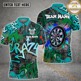 Maxcorners Darts Colorful Graffiti Multicolor Options Personalized Name, Team Name 3D Shirt