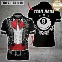 Maxcorners Billiard Mariachi Pool Jersey Multicolor Customized Name, Team Name 3D Shirt