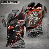 Maxcorners Darts Eagle Mutilcolor Options Personalized Name, Team Name 3D Polo Shirt