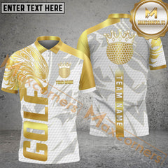 Maxcorners Ball Premium Golf Jersey Multicolor Option Customized Name, Team Name 3D Polo Shirt