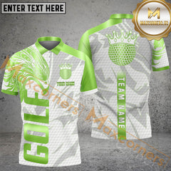 Maxcorners Ball Premium Golf Jersey Multicolor Option Customized Name, Team Name 3D Polo Shirt