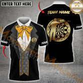 Maxcorners Formal Tuxedo Darts Team Jersey Personalized Name, Team Name 3D Polo Shirt