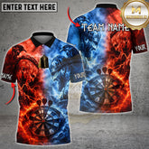 Maxcorners Darts Viking Battle Lightning Multicolor Customized Name, Team Name 3D Shirt