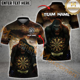 Maxcorners Darts Bigfoot Multicolor Customized Name, Team Name 3D Shirts