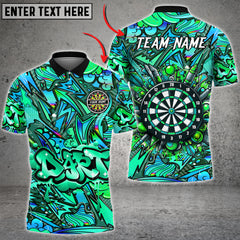 Maxcorners Graffiti Gunners Darts Jersey Multicolor Option Customized Name, Team Name 3D Polo Shirt