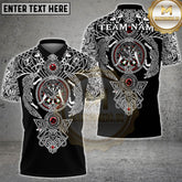 Maxcorners Darts Viking Celtic Dragon Multicolor Customized Name, Team Name 3D Shirt (4 Colors)
