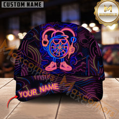 Maxcorners Darts Neon Dartboard Champion Multicolor Option Personalized Name 3D Cap
