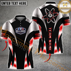 Maxcorners Billiard Atomic 8-Ball Multicolor Personalized Name, Team Name 3D Shirt