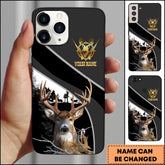 Maxcorners Deer Hunting Forest Classic Personalized Name Phone Case