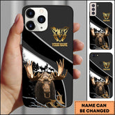 Maxcorners Hunting Forest Classic Personalized Name Phone Case