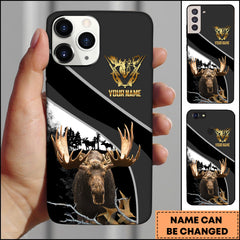 Maxcorners Hunting Forest Classic Personalized Name Phone Case