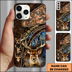 Maxcorners Wild Buck Camo Personalized Name Phone Case (4 colors)