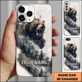 Maxcorners Wildlife Bear Hunting Premium Personalized Name Phone Case