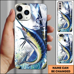Maxcorners Marlin Fishing Water Sport Jersey Personalized Name Phone Case