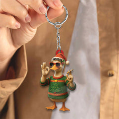 Maxcorners Personalized Funny Cool Duck Acrylic Christmas Ornament - Custom Name Xmas Decor, Unique Holiday Ornament for Hunter or Friend
LM0411