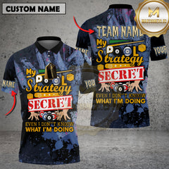 Maxcorners Billiard My Pool Strategy Is Secret Even I Don’t Know Personalized Name 3D Unisex Shirt