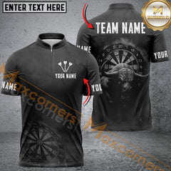 Maxcorners Darts Bullseye Fury Personalized Name 3D Unisex Shirt For Alex