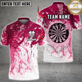 Maxcorners Classic Darts Jersey Multicolor Options Personalized Name, Team Name 3D Polo Shirt