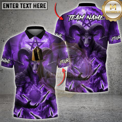Maxcorners Bowling Infernal Goat King Multicolor Customized Name, Team Name 3D Shirts