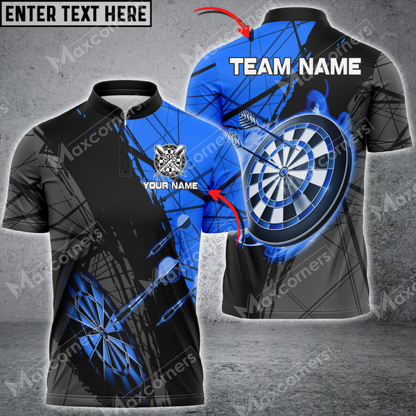 Maxcorners Flying Arrow Darts Jersey Multicolor Option Customized Name, Team Name 3D Polo Shirt