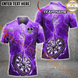 Maxcorners Darts Thunder Lightning Multicolor Options Personalized Name, Team Name 3D Shirt