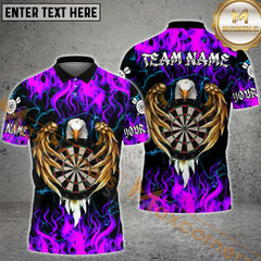 Maxcorners Darts Fire Eagle Multicolor Options Personalized Name, Team Name 3D Shirt