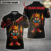 Maxcorners Fire King Darts Multicolor Customized Name, Team Name 3D Shirts