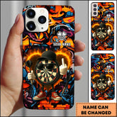 Maxcorners Darts Cartoon Board Middle Finger Graffiti Street Personalized Name 3D Phone Case