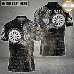 Maxcorners Darts Viking Rune Eagle Multicolor Customized Name, Team Name 3D Shirts