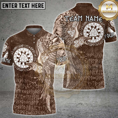 Maxcorners Darts Viking Rune Eagle Multicolor Customized Name, Team Name 3D Shirts