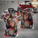 Maxcorners Darts Monkey Graffiti Multicolor Customized Name, Team Name 3D Shirts