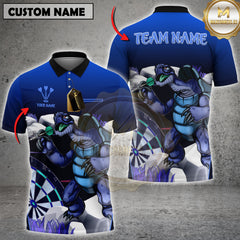 Maxcorners Turtle Chill Darts Multicolor Customized Name, Team Name 3D Shirts
