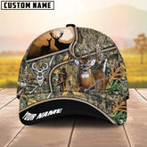 Maxcorners Deer Hunting in Forest Multicolor Option Personalized 3D Cap