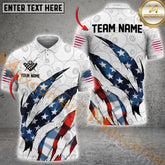 Maxcorners Patriotic Billiard Scratch Jersey Personalized Name, Team Name 3D Shirt