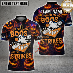 Maxcorners Bowling I’m Here For The Boos And Strikes Personalized Name 3D Unisex Shirt