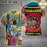 Maxcorners Darts Comic Blast Multicolor Customized Name, Team Name 3D Shirts