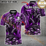Maxcorners Darts Gothic Skeleton Multicolor Options Personalized Name, Team Name 3D Shirt