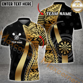 Maxcorners Golden Tribal Dart Multicolor Customized Name, Team Name 3D Shirts