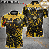 Maxcorners Darts Bee Customized Name, Team Name 3D Unisex Shirt
