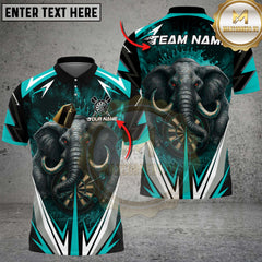 Maxcorners Darts Elephant Dartboard Multicolor Customized Name, Team Name 3D Shirts
