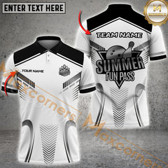 Maxcorners Golden Bowling Fun Pass Bowling Jersey Personalized Name 3D Unisex Shirt