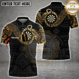 Maxcorners Tribal Golden Darts Multicolor Customized Name, Team Name 3D Shirts