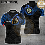 Maxcorners Tribal Golden Darts Multicolor Customized Name, Team Name 3D Shirts