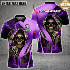Maxcorners Darts Golden Grim Reaper Multicolor Customized Name, Team Name 3D Shirt