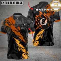 Maxcorners 8 Pool Crack Billiard Jersey Multicolor Option Customized Name, Team Name 3D Polo Shirt