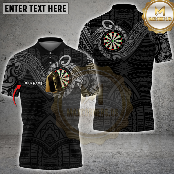 Maxcorners Tribal Golden Darts Multicolor Customized Name, Team Name 3D Shirts