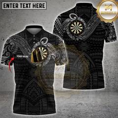 Maxcorners Tribal Golden Darts Multicolor Customized Name, Team Name 3D Shirts